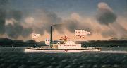 James Bard John Birkbeck, steam towboat oil painting reproduction